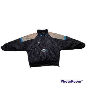 Vintage NFL Pro Line Carolina Panthers Starter NFL Puffer Jacket Size Large.